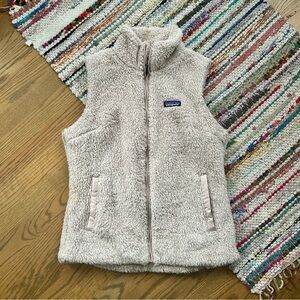 Patagonia Los Gatos Off-White Fleece Vest NWT
